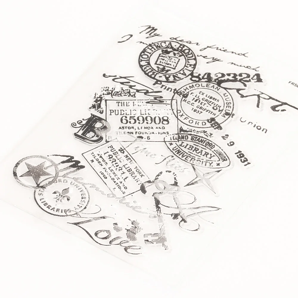 11*16cm przezroczyste znaczki pocztowe Vintage, robienie kartek DIY Scrapbooking dziennik dekoracja albumu narzędzie do malowania uszczelka