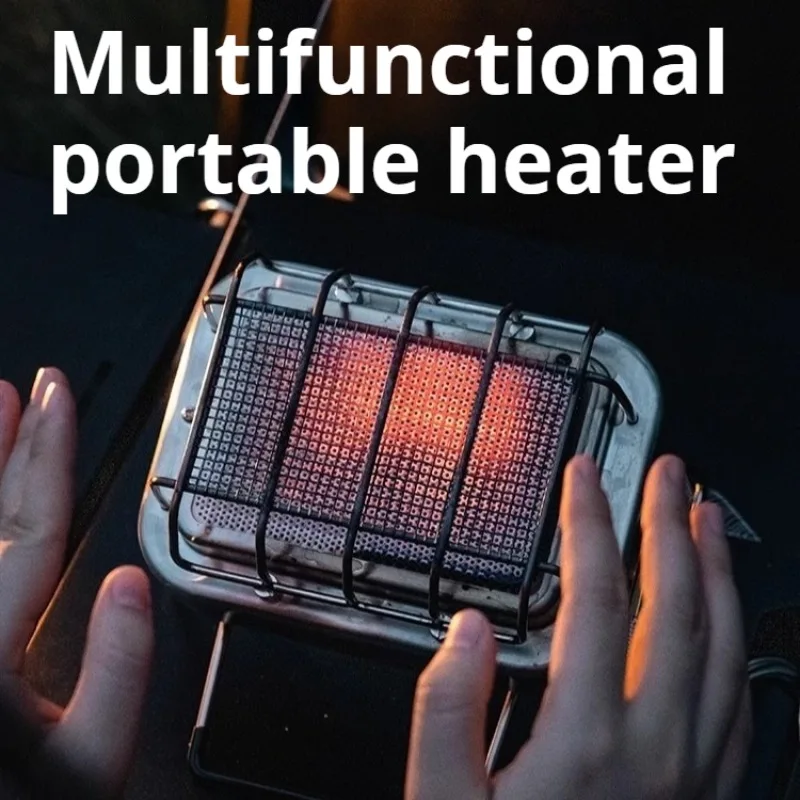 Portable Stainless Steel Mini Heater Convenient Boil Water Split Type Hiking Gas Stove Multifunctional Camp Cooking Supplies