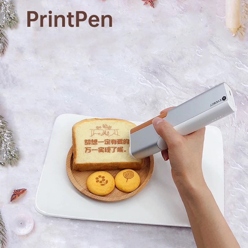 Imprimante à jet d'encre Portable 300DPI, impression à café, pour aliments comestibles, Machine à pain et gâteau