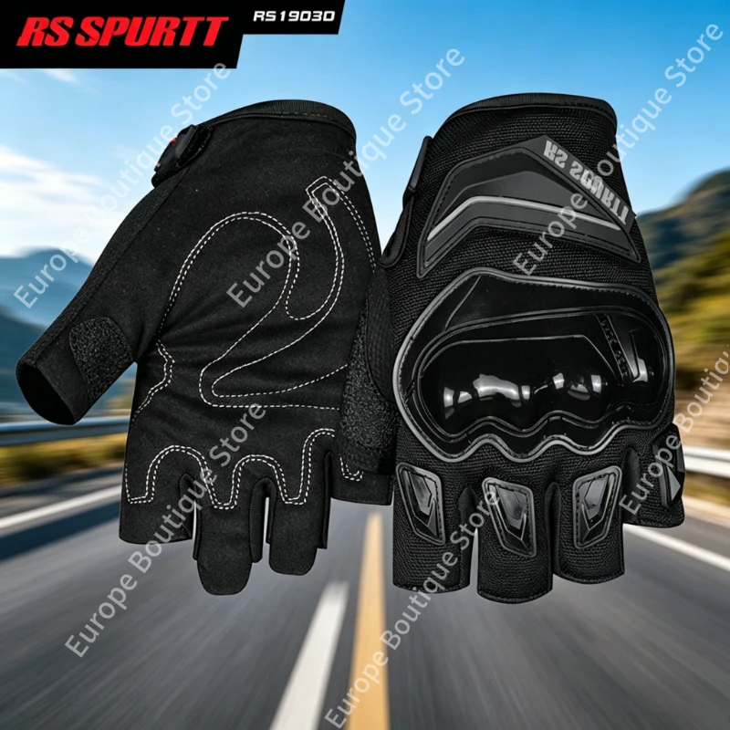 

2026 NEW Men Women Summer Half Finger Motorcycle Gloves Breathable Anti Slip Racing Anti Fall Thin Riding Equipment
