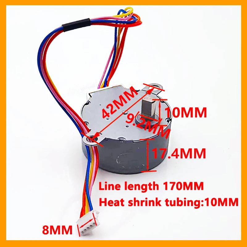 35BYJ46 5V stepper motor is suitable for left and right swing motors of warm air heaters 4-Phase 5-Wire Geared Step Motor