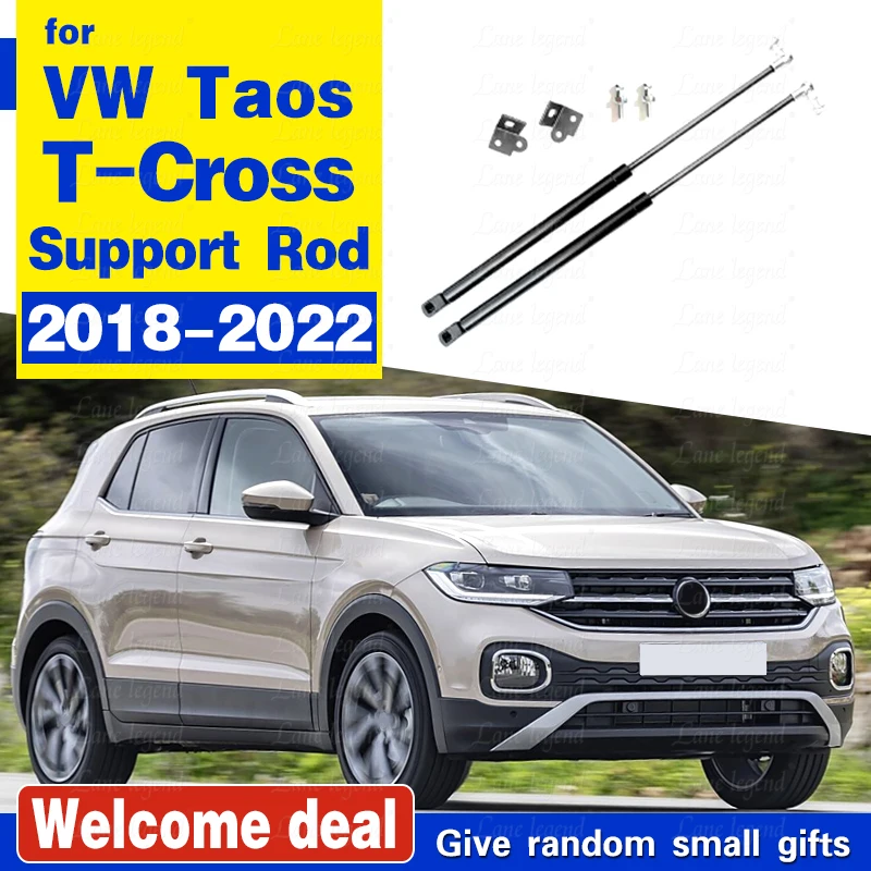 For VW Volkswagen Taos T-Cross Tcross 2018 2019 2021 2022 Car Bonnet Hood Engine Cover Lifting Support Hydraulic Rod Strut Bars