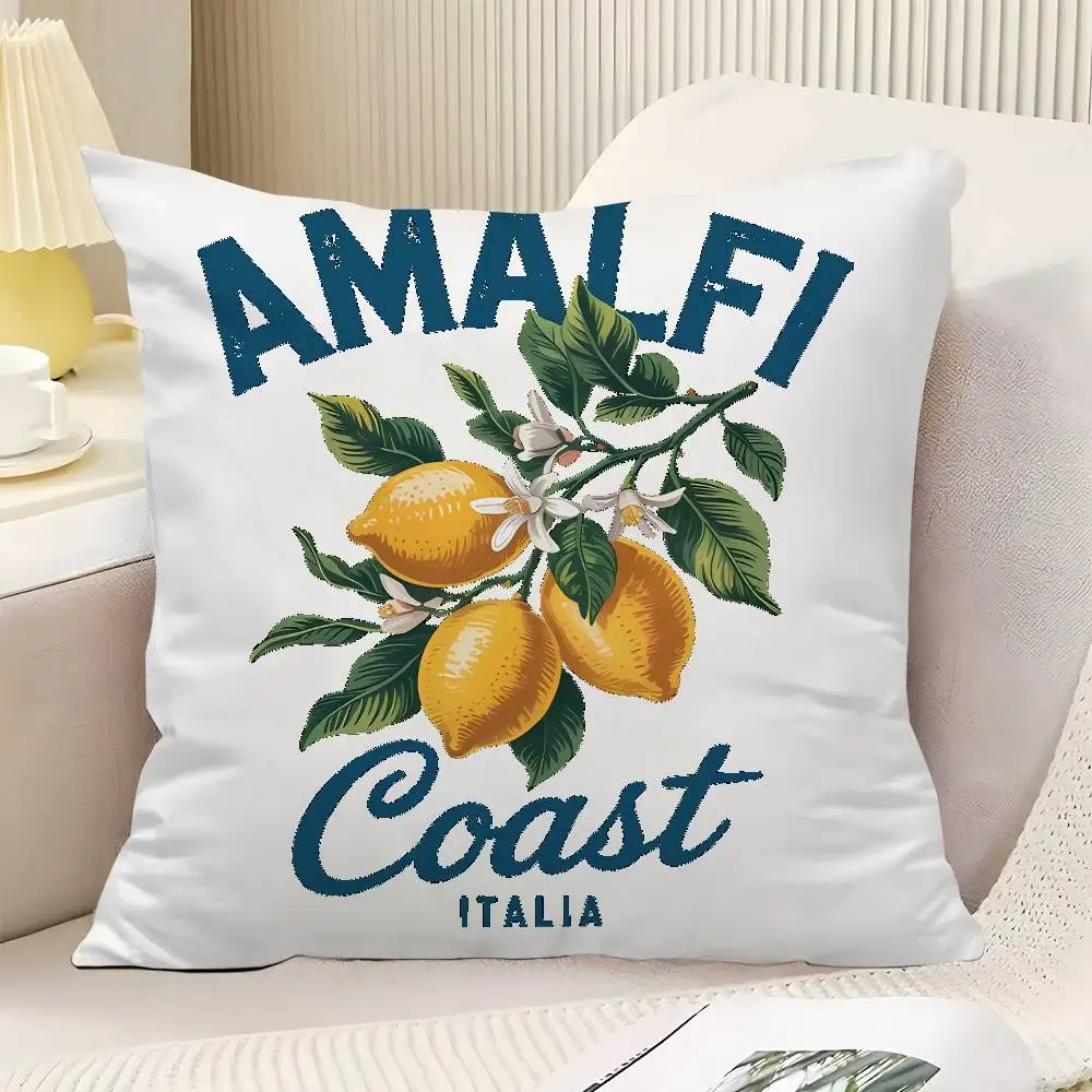 Fashion INS Lemon Throw Pillow Cover Neutral Decor Cushion Cover Soft Sofa Couch Bed Home Decor Pillow Case