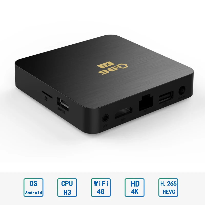 Q96 X1 TV Box Android 13 Allwinner H3 Quad Core Smart TV Box 4G WIFI 4K HD 8G Media Player Set Top Box H.265 Android TV box Q96