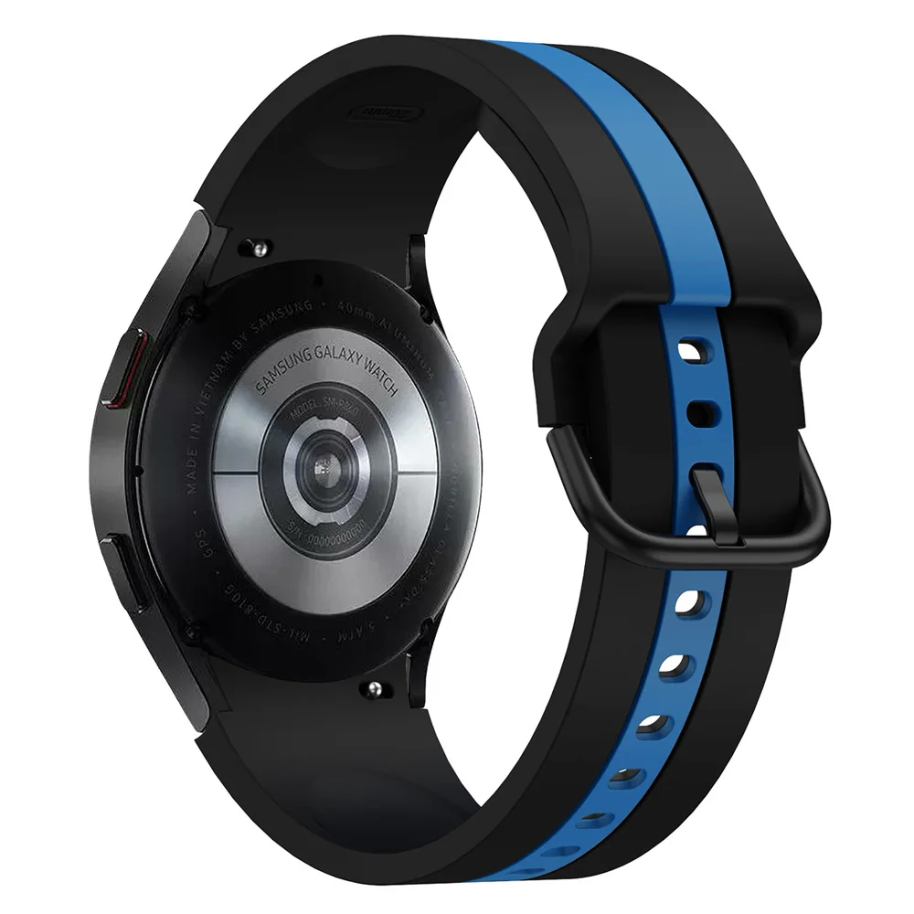 Correa de silicona para Samsung Galaxy Watch FE 7/6/5/4 44mm 40mm Pro 45mm Original sin espacio pulsera reloj 6 clásico 47mm 43mm Correa