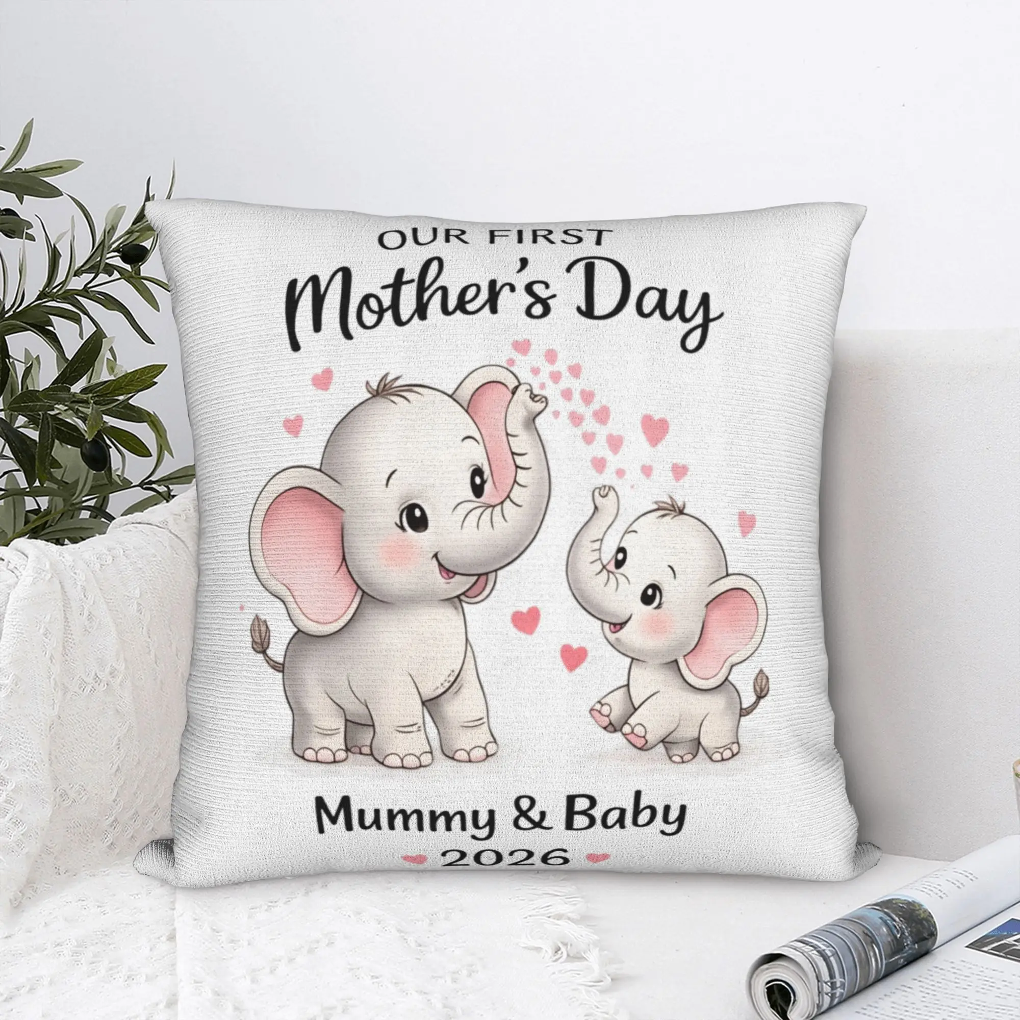 Our First Mothers Day Together Pillowcases  Funny Pillow Case For Office Car Home Decor Comfy Pillow Cover