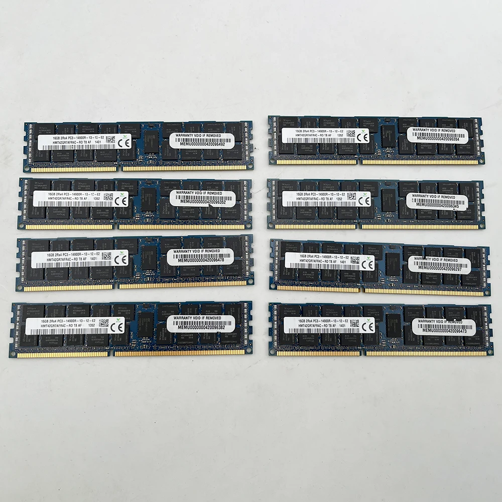 

1 шт. для оперативной памяти 16 ГБ 16 ГБ 2Rx4 PC3-14900R DDR3 1866 HMT42GR7AFR4C-RD ECC REG Серверная память