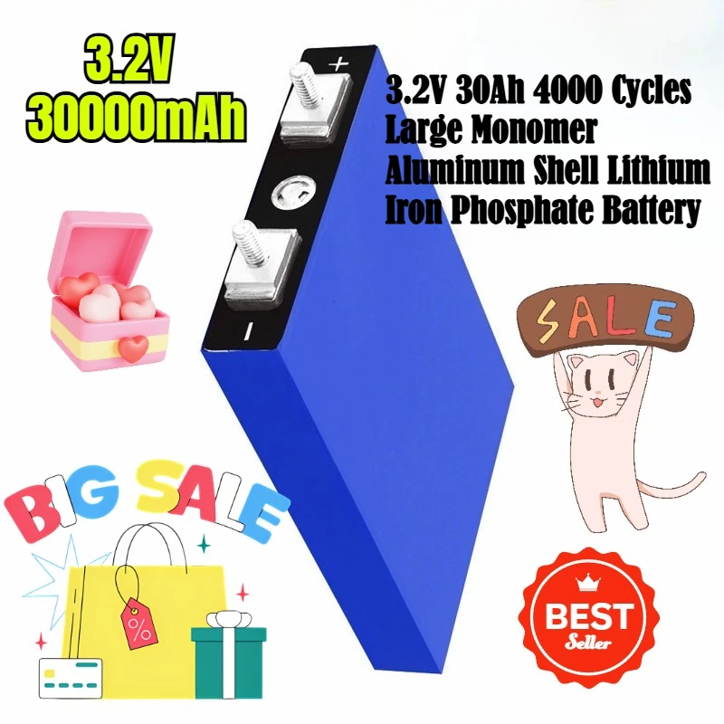 

3.2V 30Ah 4000 Cycles Large Monomer Aluminum Shell Lithium Iron Phosphate Battery