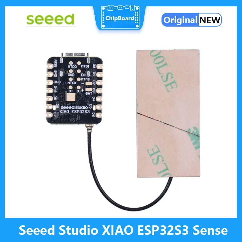 Seeed XIAO ESP32S3 Sense - 2.4GHz Wi-Fi, BLE 5.0, OV2640 Camera Sensor, Digital Microphone, Battery Charge Supported IoT,