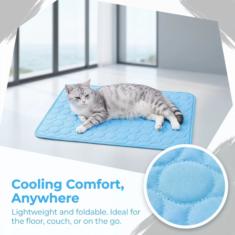 

2PCS Dog Cat Cooling Mat Summer Extra Large Ice Pad Sofa Blanket Cold Bed Home Pet Accessories