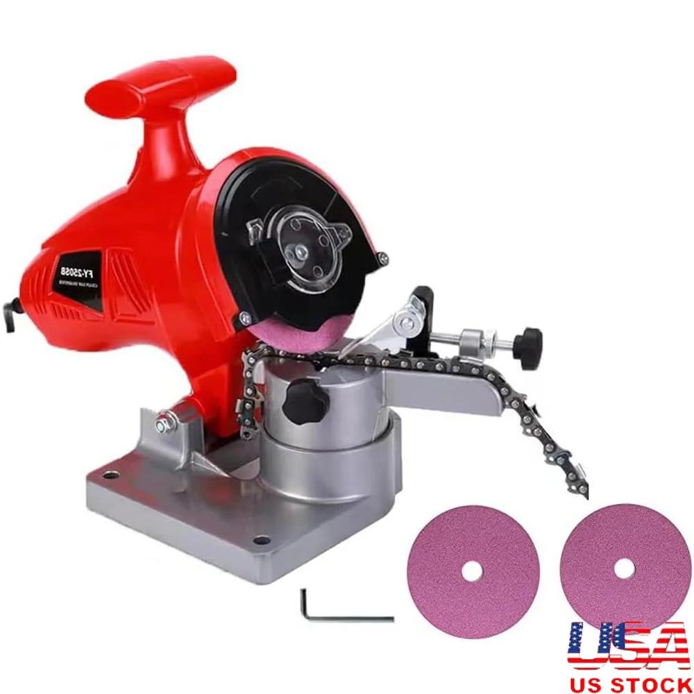 

250W Electric Chainsaw Sharpener 8400RPM Portable Bench Grinder Multi-Angle Chain Sharpener Durable Tool Efficient Sharpening