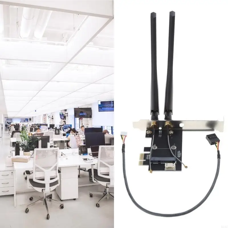 Mini PCI-E para PCI-E (Suporte 1x 4x 8x 16x Series) Compatível maioria dispositivos PCI-E