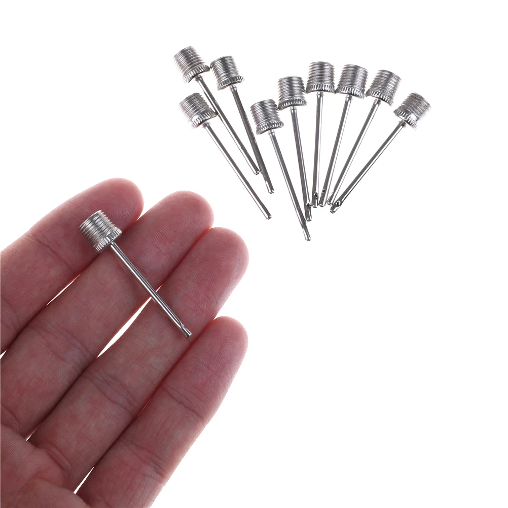 10pcs High Quality Inflating Needle Pin Nozzle Basketball Football Soccer Ball Air Pump Parts Equipaciones De Fútbol