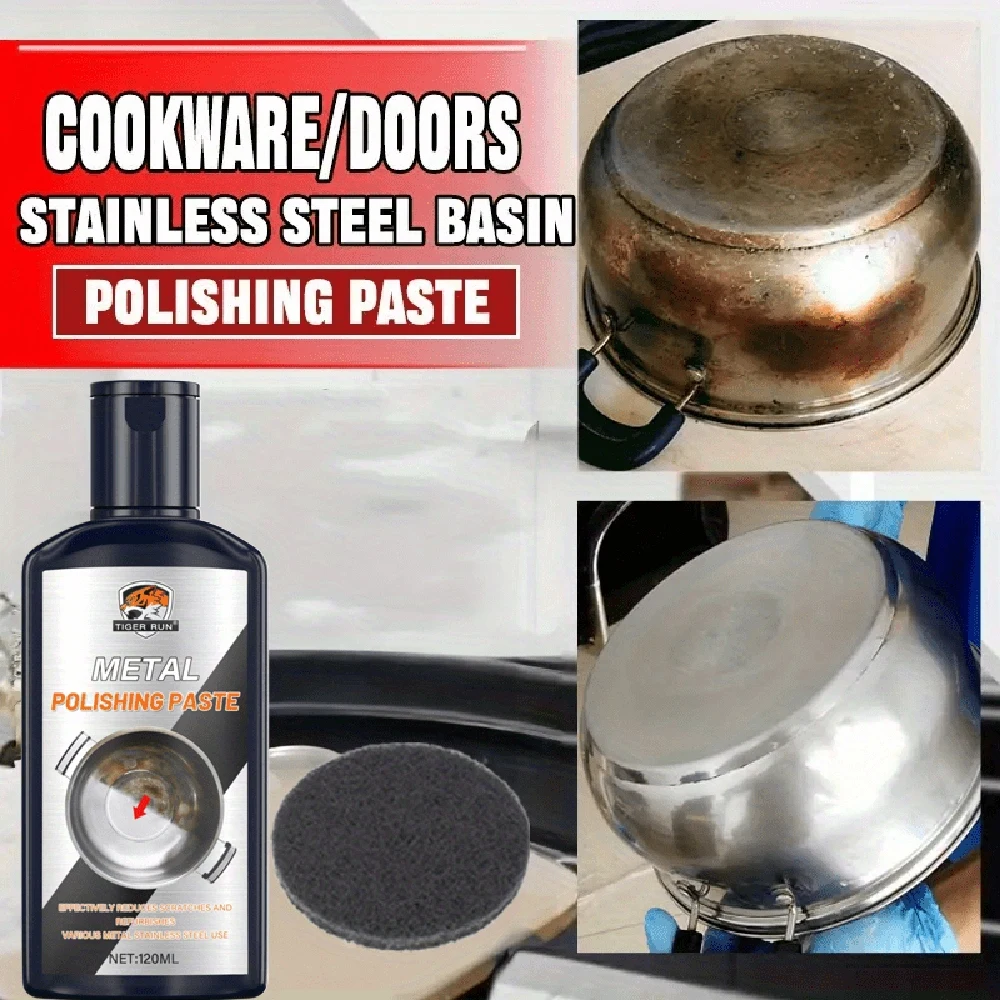 

Набор для полировки металла — осветляющий и восстанавливающий ступицу колеса, удаляет пятна от ржавчины из хромированной сантехники, средство для удаления окисления Su