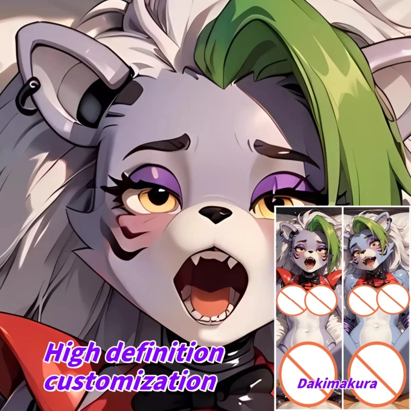 

Dakimakura Anime Animal Orcs Date With Roxanne Double-sided Print Life-size Body Pillow Cover Bedding Gifts