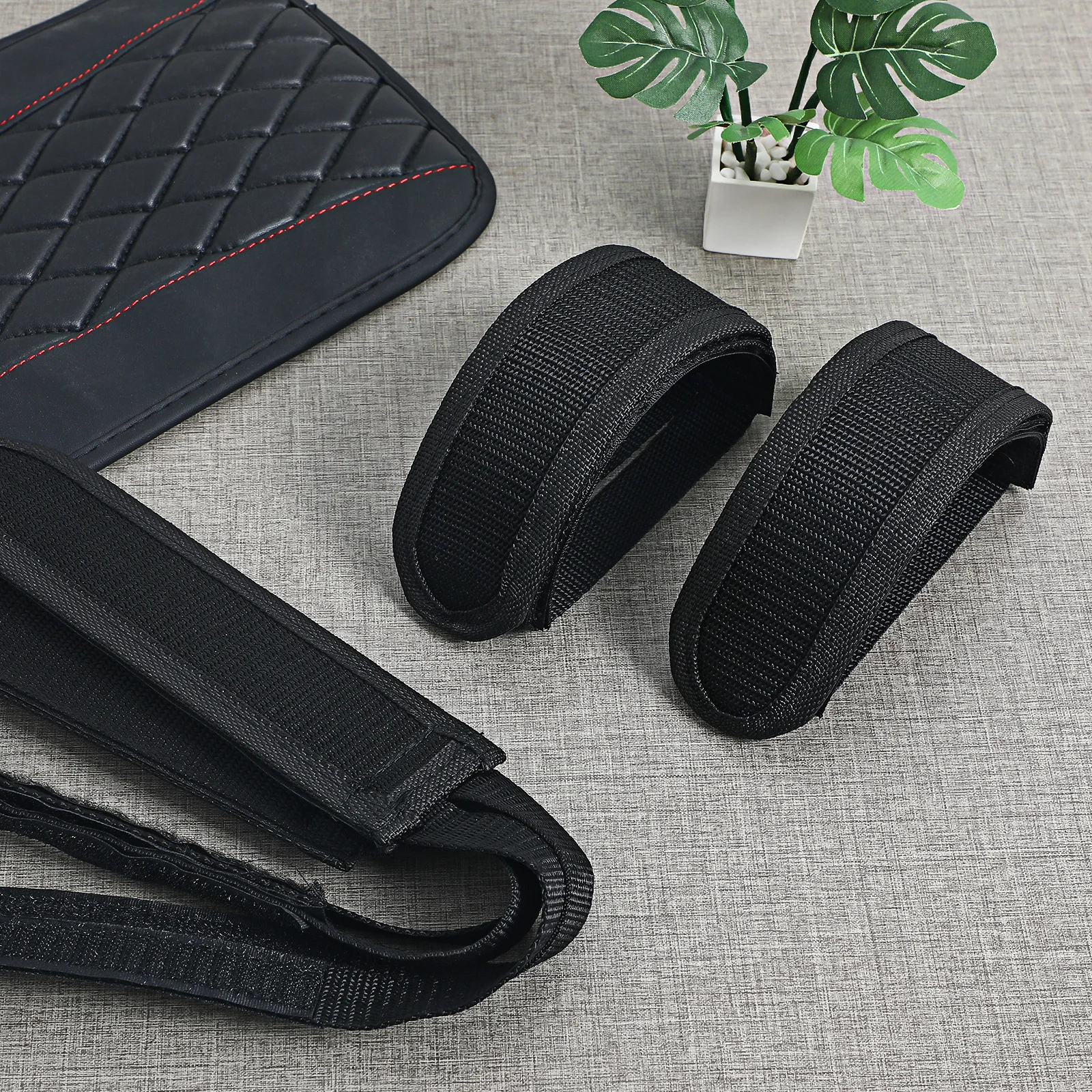 

2pcs Adjustable Durable Polyester Cycling Accessories Universal Fit For Road Mountain Training Pedal Straps Bike Toe Clips