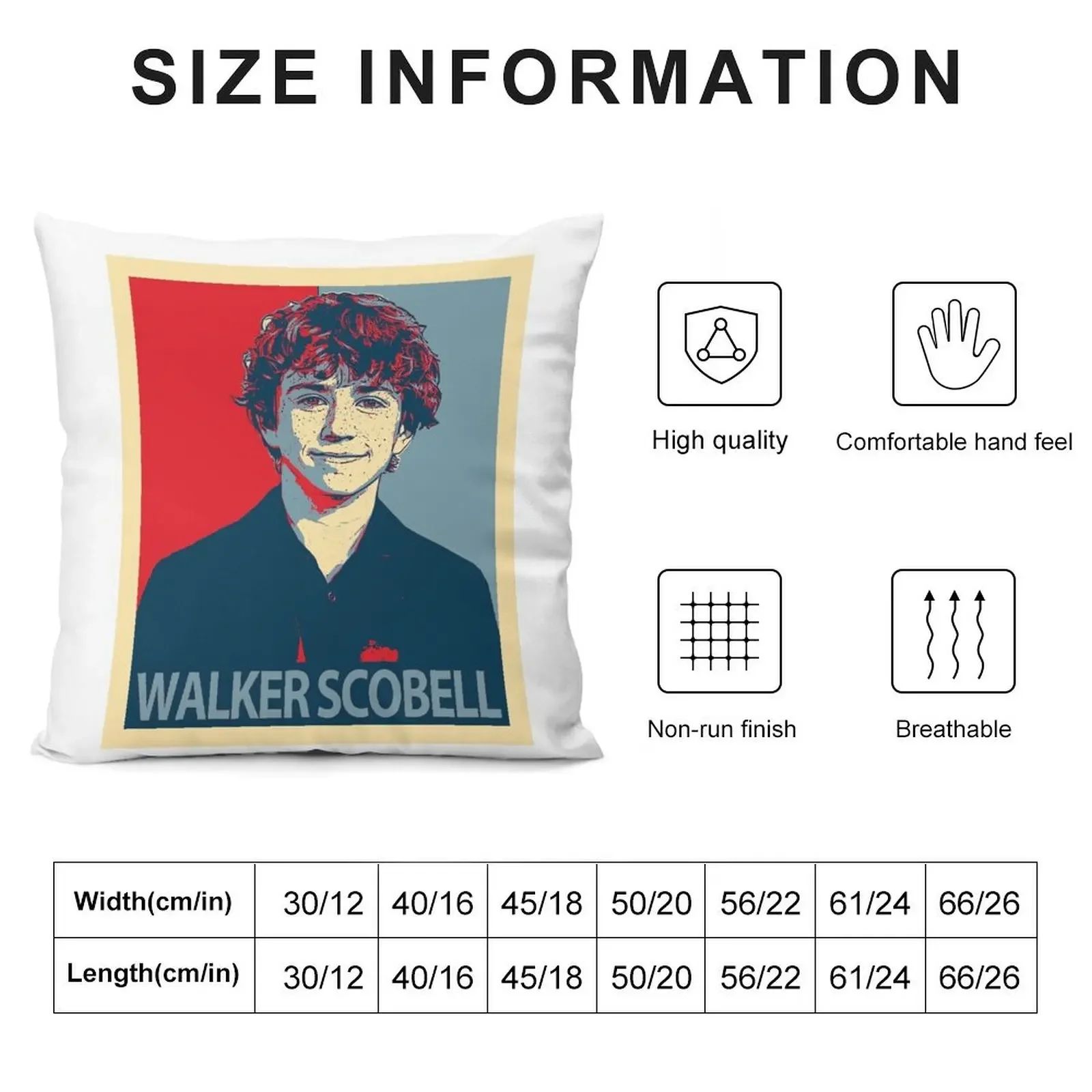 Walker Scobell Throw Pillow Plaid Sofa Decorative Sofa Cushion Anime Elastic Cover For Sofa pillow