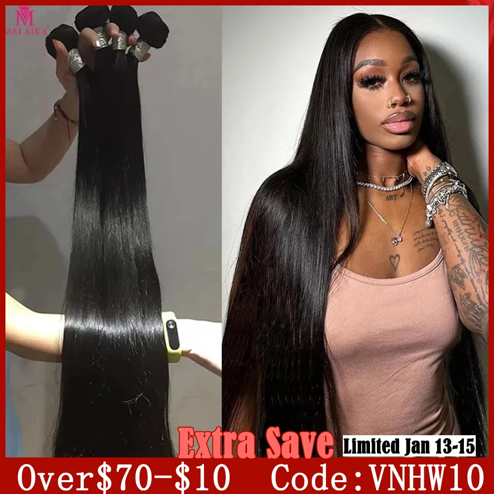 Malaika 16A Double Drawn Silky Straight Hair Bundles 100% Vietnamese Human Hair Bundle Wig Weaving Double Weft for Weaving