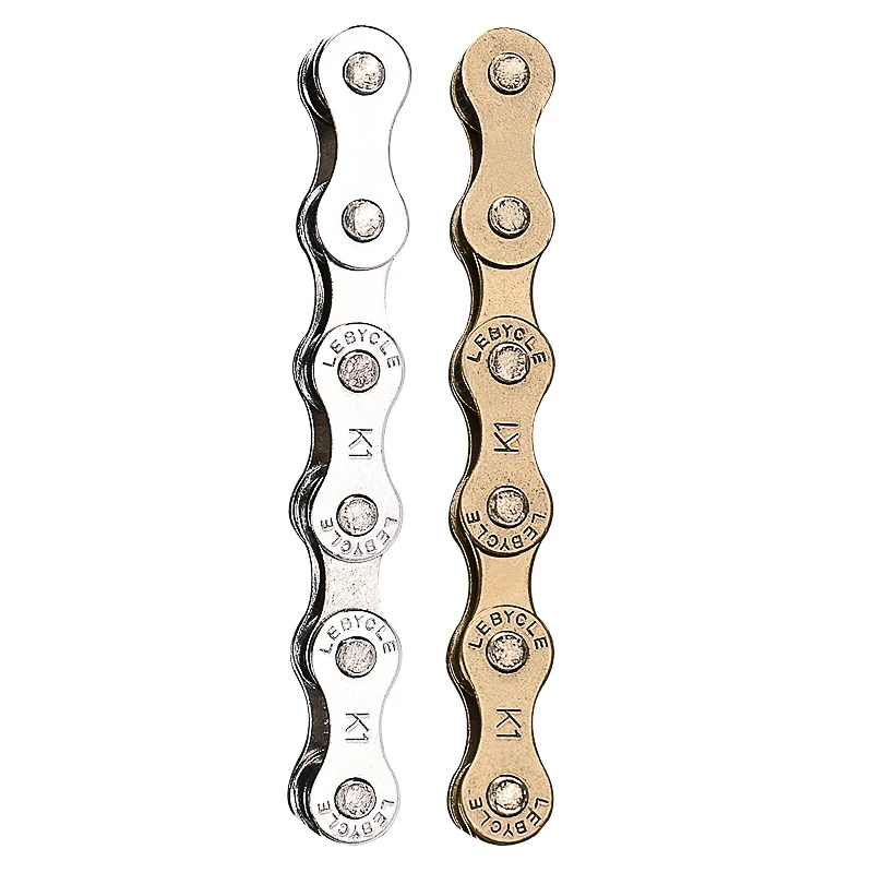 LeBycle Single Speed Bike Chains 1 Speed Silver Mountain Cycling Bicycle Chain for City fixed gear Bicycle Parts