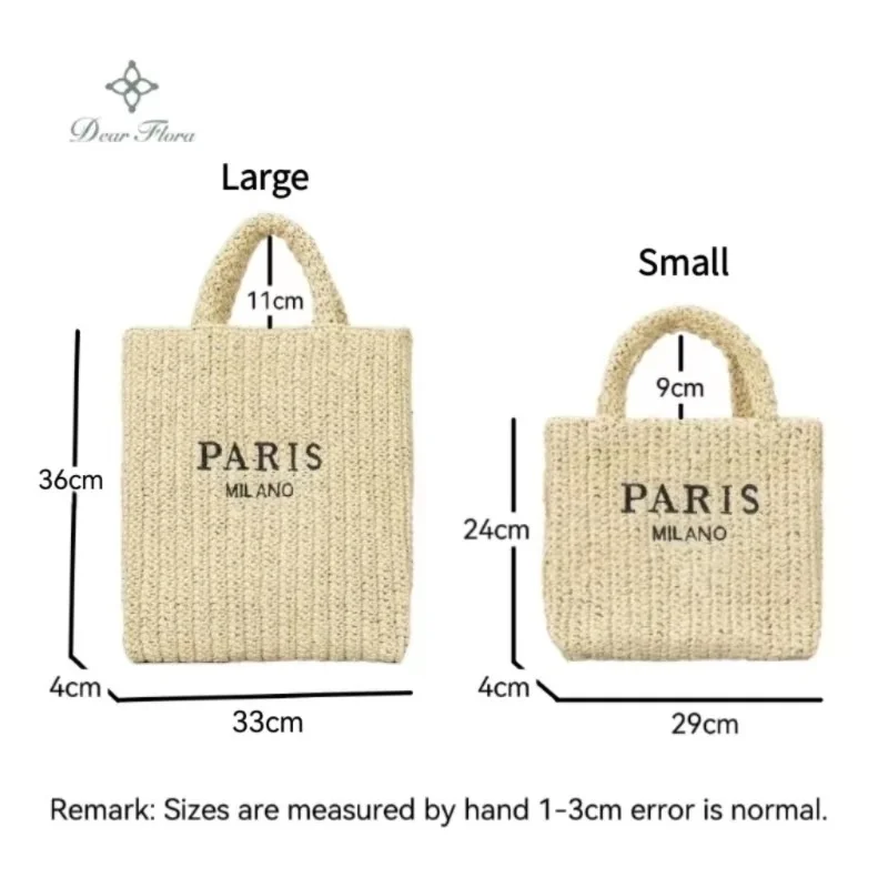 Women Vacation Fashion Summer Beach Straw Knitting Shoulder Bag Hollow Out Handwoven Handbag Portable Large Capacity Casual Tote