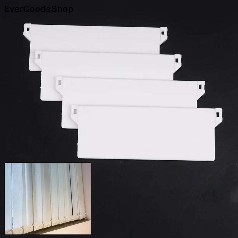 New 10Pcs Plastic Base Plate 127mm Portable Vertical Blind Bottom Weights Slats For Vertical Blind Fittings Roller Accessories