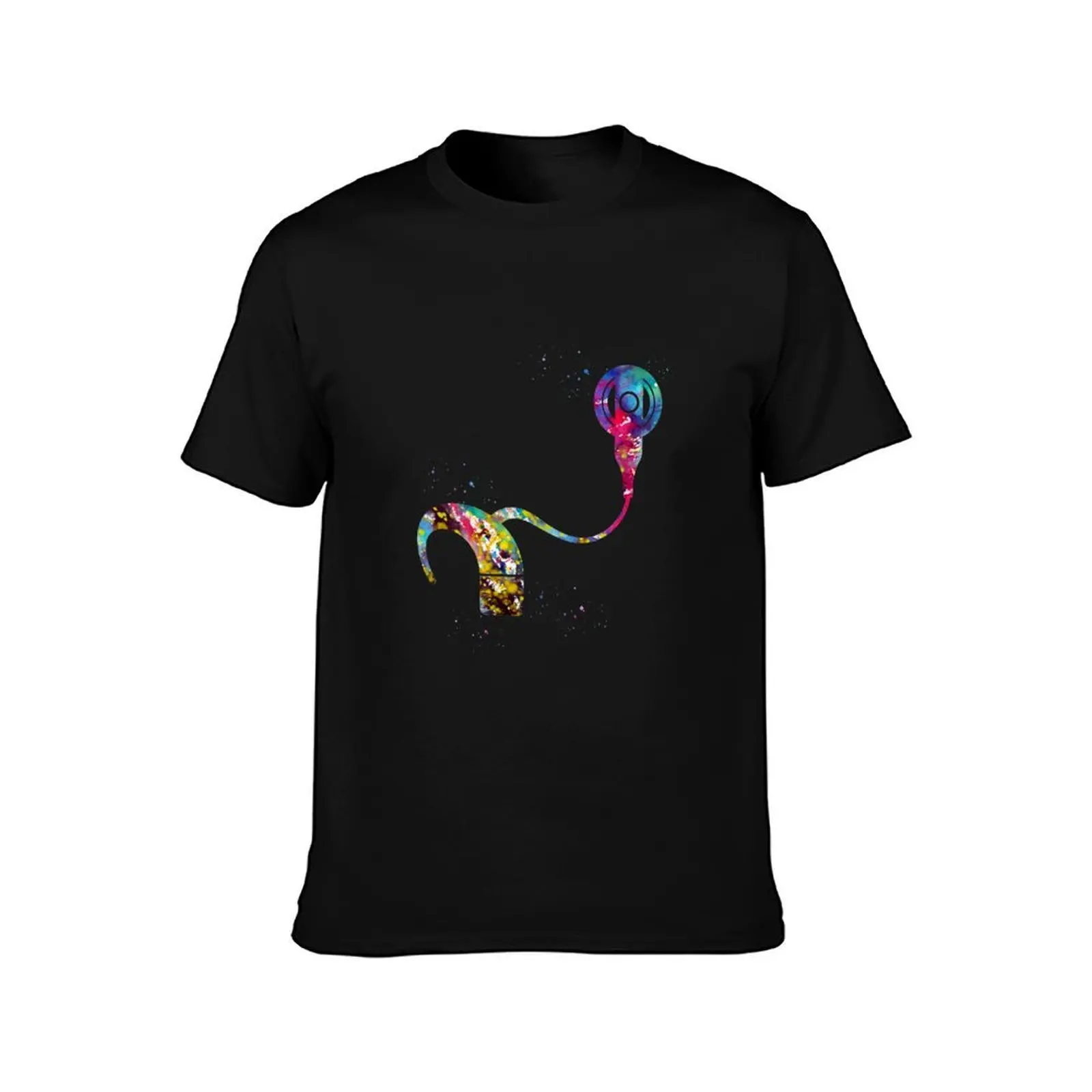Cochlear implant T-Shirt Casual Work Wear T-Shirt