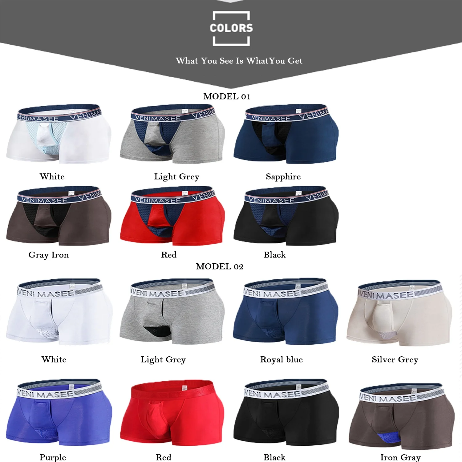 Men Open Hole Breathable Underwear Divide Boxer Sexy Comfortable Soft Male Underpant Lingerie Prolong Sex Time Functional Extend