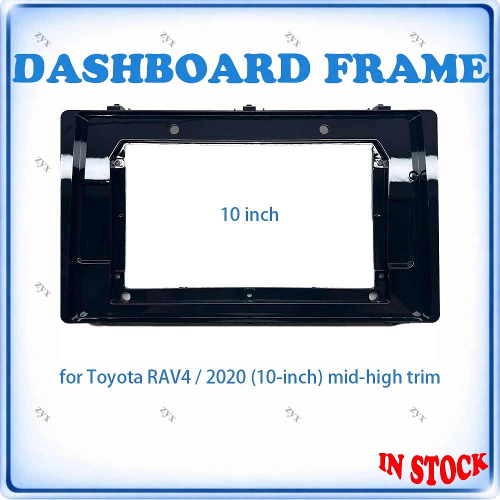 

Рамка для автомагнитолы Toyota RAV4 2020, 10 дюймов, комплектация Mid/High, с проводкой Canbus