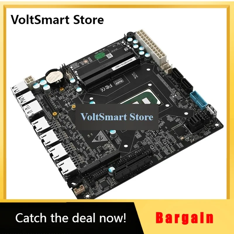 VoltS11th Gen 6 Bay Nas Motherboard I7 1165g7 I5 1135g7 I3 1115g4 4x I226 2.5g 6xsata 2xvme Pcie X16 2xddr5 17x17 Itx Mainboard