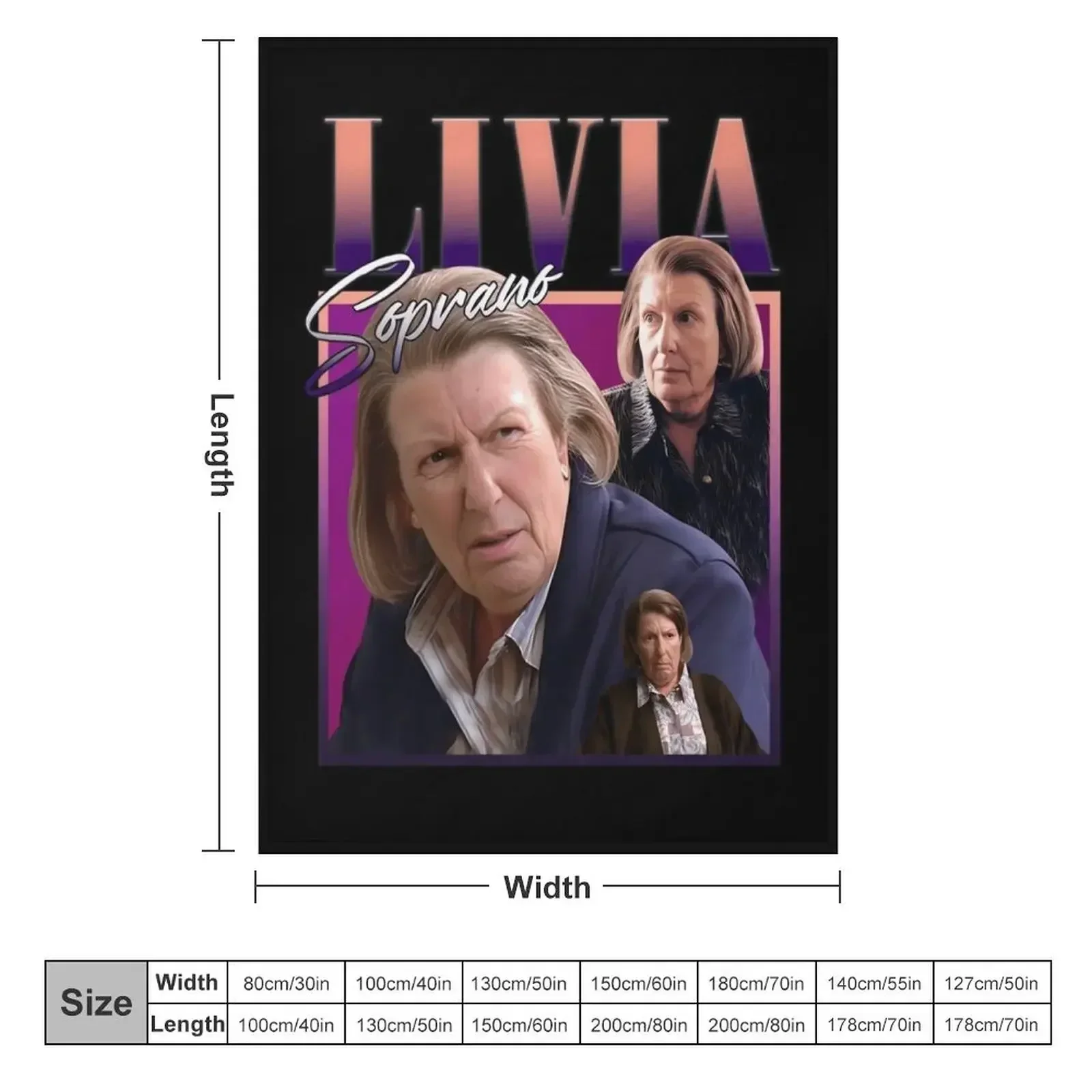 Livia Soprano Homage Throw Blanket Beach Flannels Fashion Sofas Thin Blankets