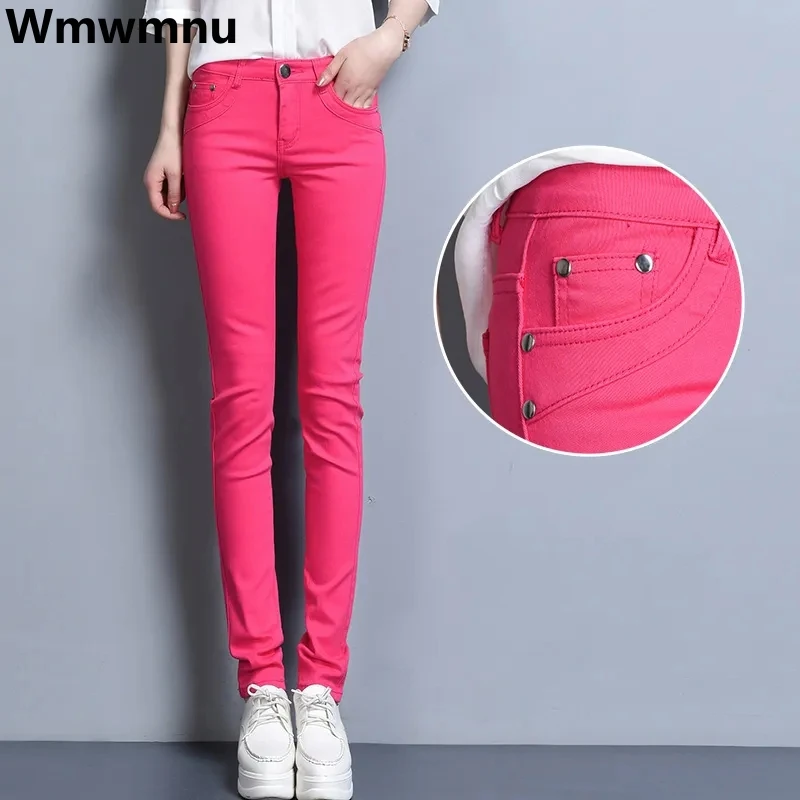 

Korean Stretch Pencil Pants Casual Leggings High Waist Pantalones Plus Size 32 Broek Fashion Spodnie Women Spring New Trousers