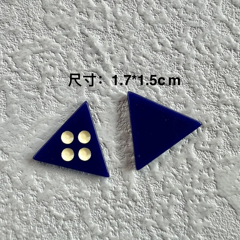 50pc Geometric Triangular Wave Pattern Colorful Design Earrings Accessories Clothing Embellishment  Materials