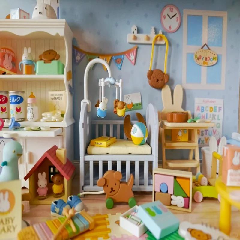 Re Ment Miffy Miniature Scene Set Dollhouse Mini House Xylophone Figure Decor Collection