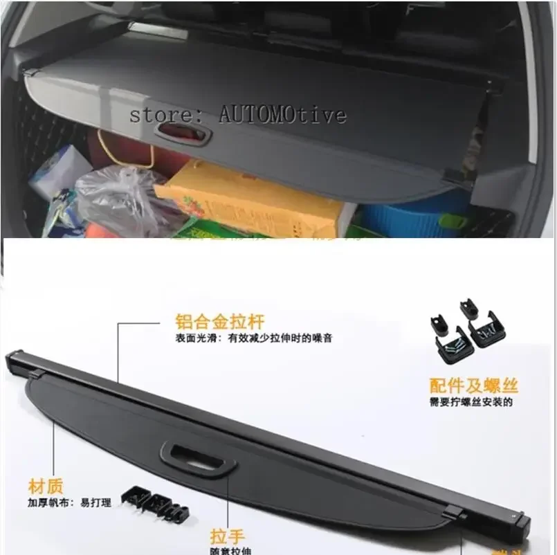 

Car Rear Trunk Security Shield Cargo Cover For Volkswagen for VW Golf 7 MK7 2014.2015.2016.2017 High Qualit Auto Accessories