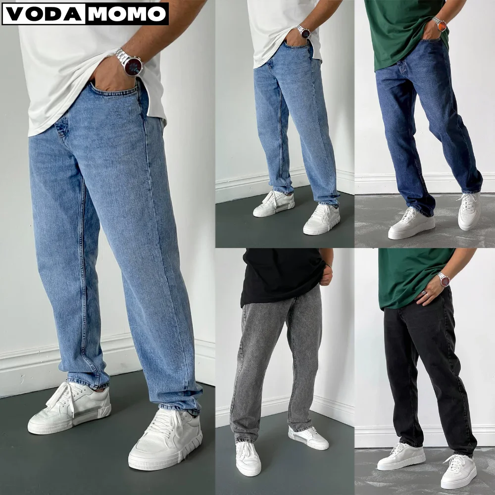 

Men jeans Street Style Ripped Skinny Jeans Men Vintage wash Solid Denim Trouser Mens Casual Slim fit pencil denim Pants hot sale