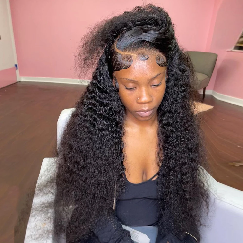 

13x4 13x6 Hd Transparent Loose Deep Wave 30 40 Inch Lace Frontal Wig 250 Density Brazilian For Black Women Curly Lace Front Wigs