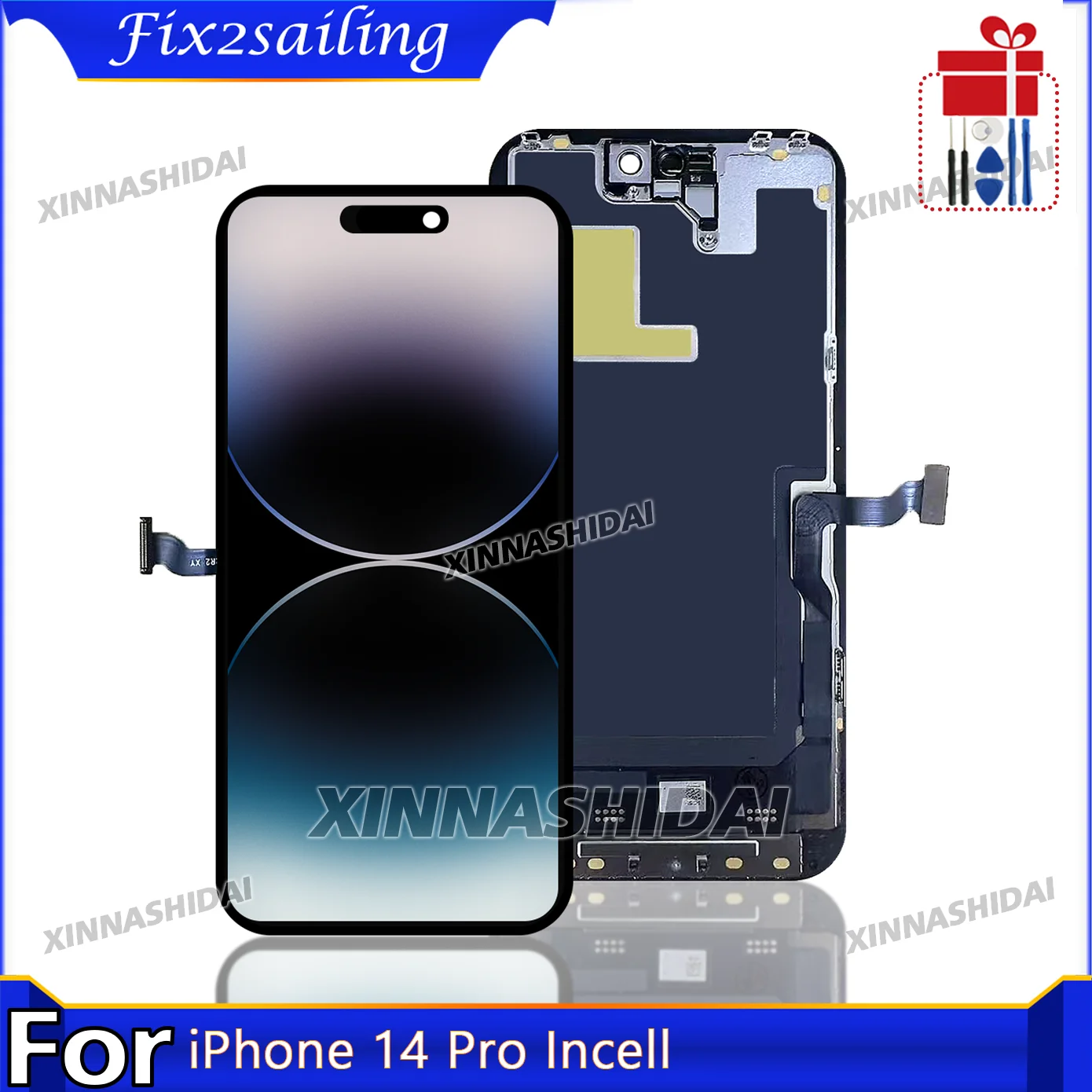 Hochwertiges, 100 % getestetes Incell für iPhone 14 Pro. LCD-Display mit Touchscreen-Digitizer für iPhone 14 Pro Incell