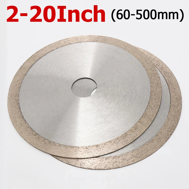 

1pcs 2~20 Inch Diamond Circular Saw Blade No Tooth 60~500mm Cutting Arbor Disc For Jade Agate Glass Gems Stone Polishing Tools