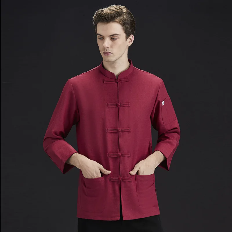 

Рабочая одежда для поваров, с длинными и короткими рукавами, для поваров общепита и ресторанов, весенняя и летняя рабочая одежда для столовых, пекарен.