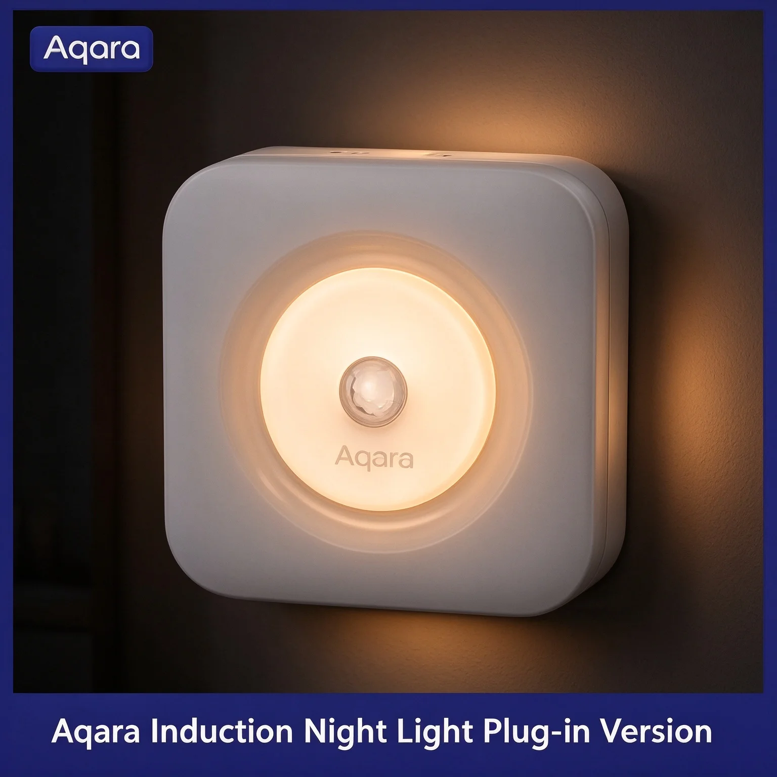 Aqara Plug-In Motion Sensor LED Night Lamp Warm 3200K Bedside Sleep Light Human Induction Lighting For Bedroom Bathroom