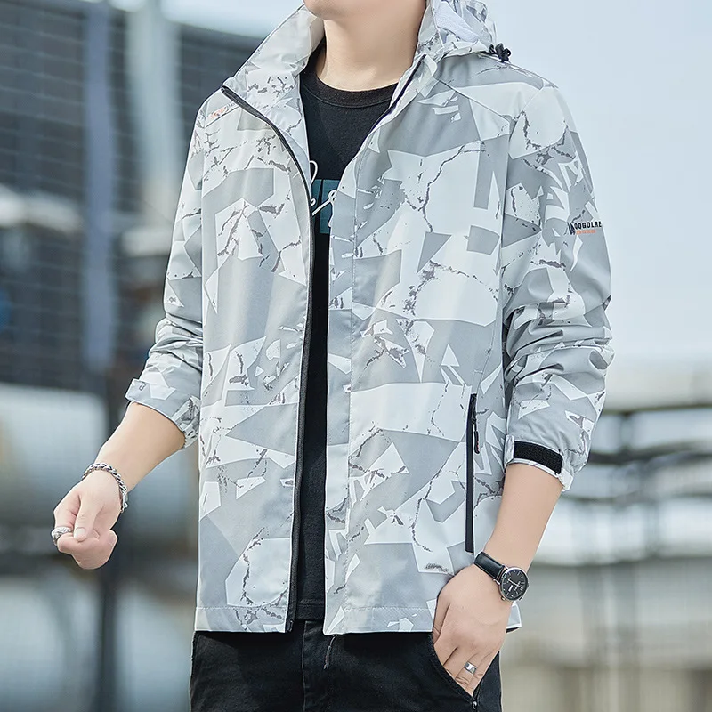 

Spring And Autumn Jacket Men's Casual Jacket Outdoor Sports Waterproof Mountaineering Suit Windproof Jacket