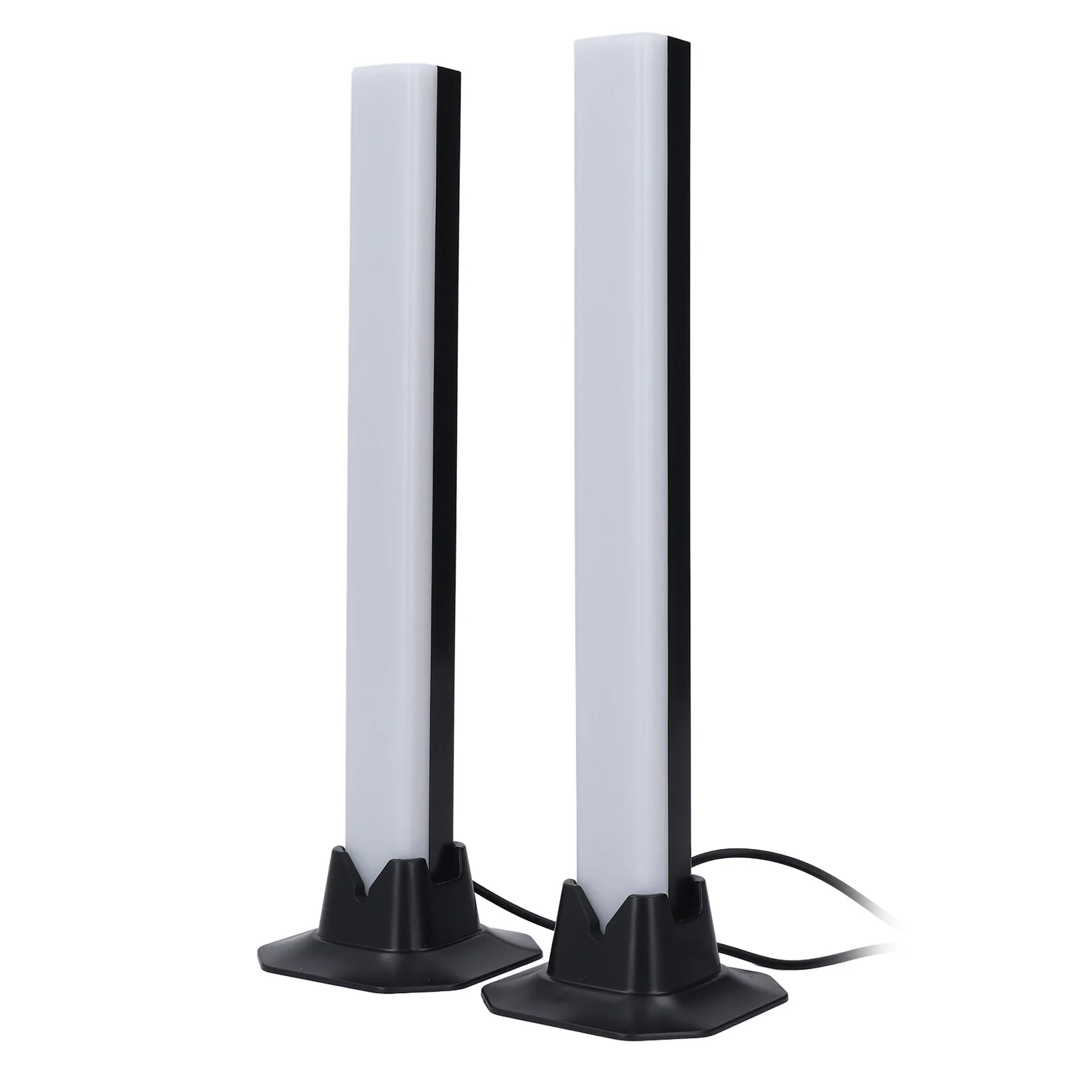2pcs 5V USB 5050 RGB IC LED Floor Lamp Music Sync Rhythm Light 21key Remote Control for Bedroom Living Room Corner Bar Party
