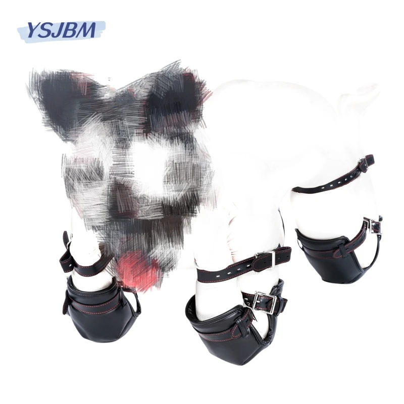 YSJBM Dog Bondage Kits with Fetish Slave Elbow Knee Restrain Crawl Protective Gear for Couple Adult Games Erotic Sex Toys