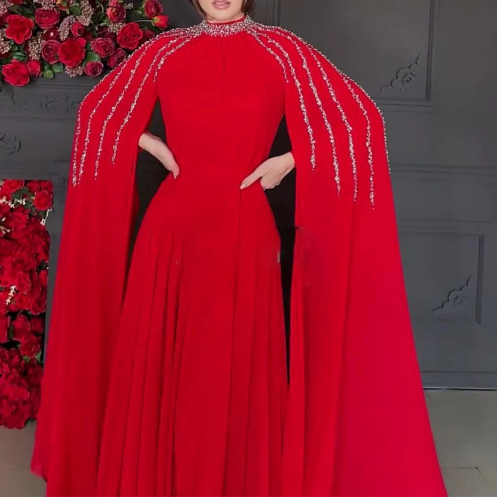 Robe de soirée modeste arabe dubaï, manches longues, en Stock, argent, ligne A, pour événements formels, tenue classique, col haut, robe de bal