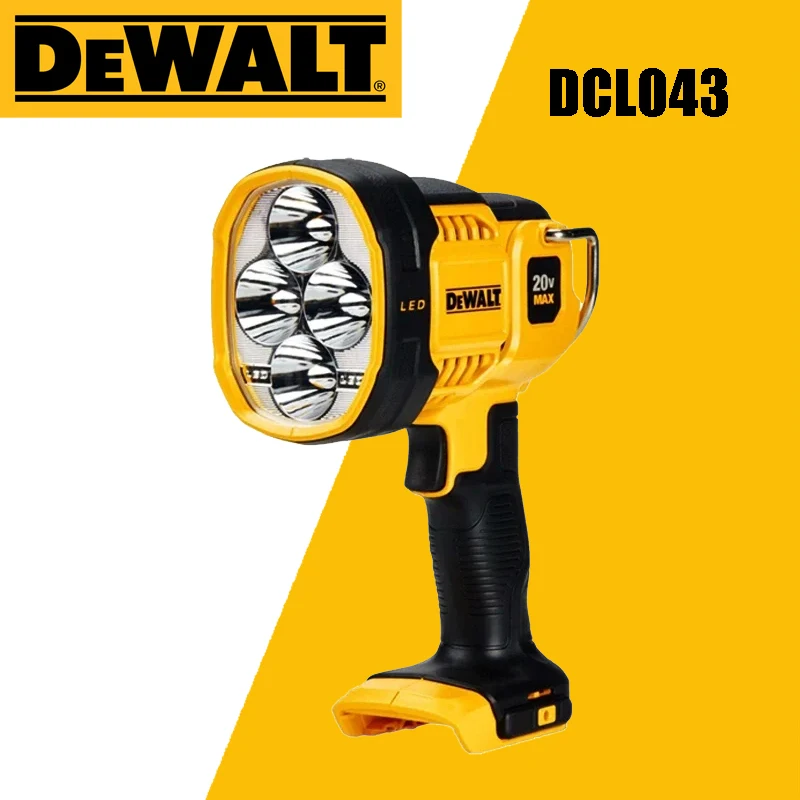 

DEWALT DCL043 LED Spotlight 20V Max Cordless Lithium Battery Tools For Outdoor Jobsite High Power Lighting Tool