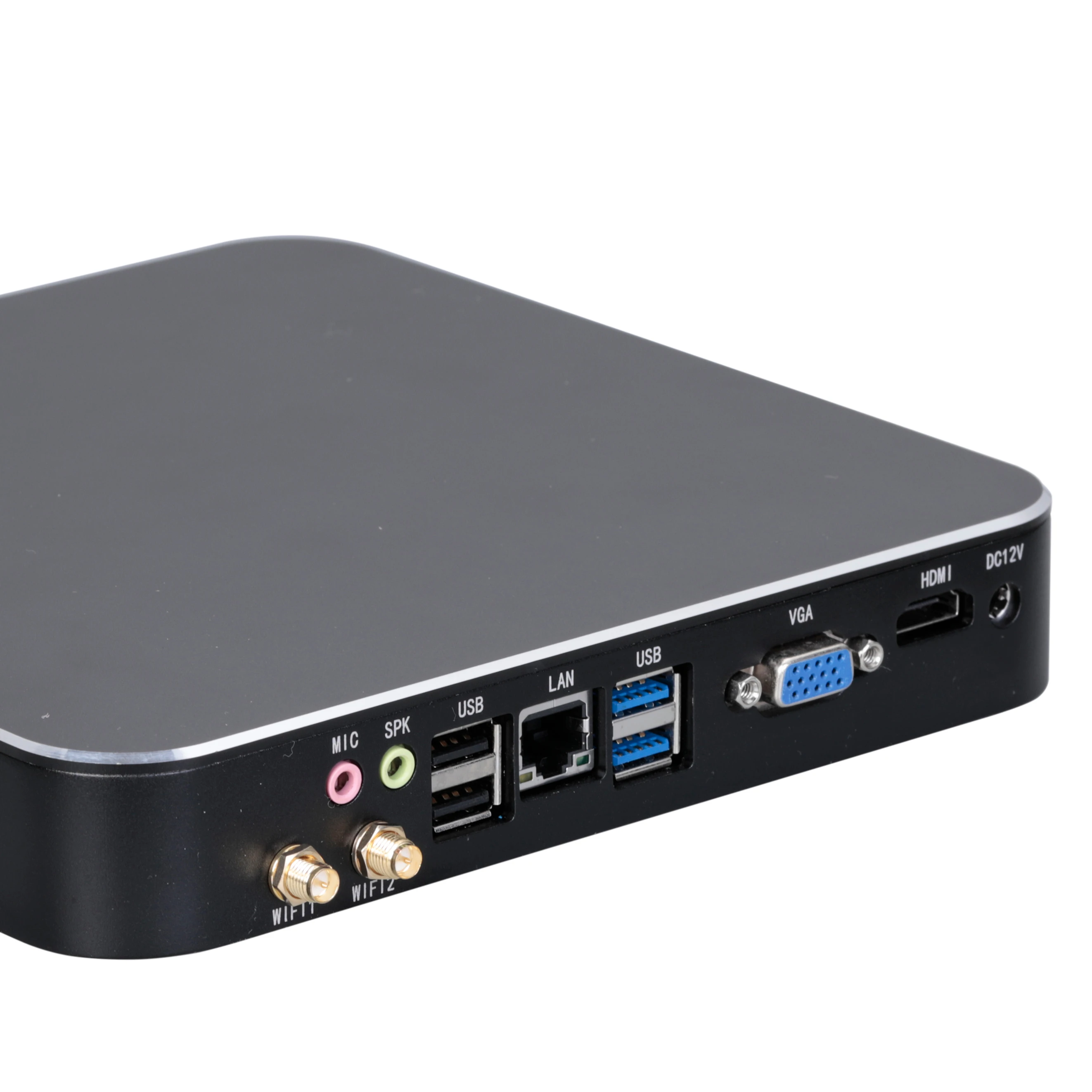 5Gen I3/i5/i7 2/6COM Mini Pc with HDMI VGA LVDS 2*SATA3.0  1*MSATA3.0 8USB 1000Mbps RJ45 Support OPS Expansion