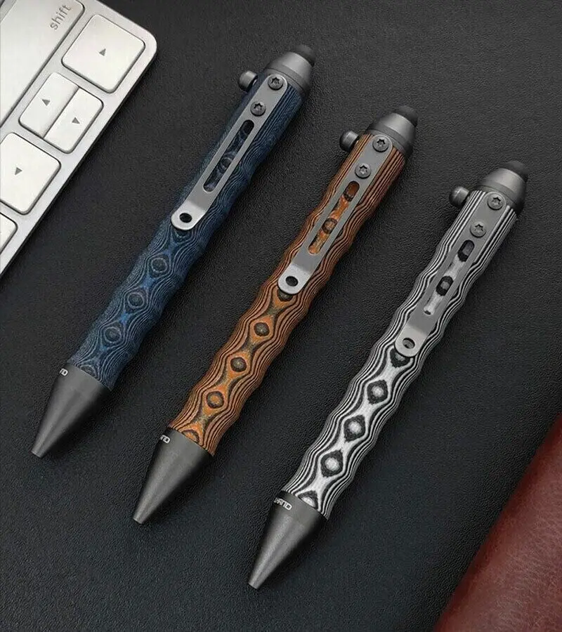 

1PC G10 Aluminum Alloy Ballpoint Pen with Stylus Tip Touch Screen Pocket WritIing Multi-functional Portable Tools Pen