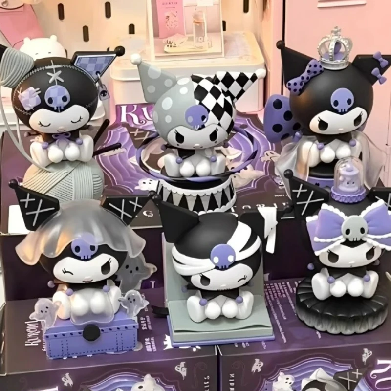 

Sanrio Character Kuromi Blind Box Toys Dark Night Story Series Kawaii Anime Figure Kuromi Doll Model Gifts Collect Ornaments