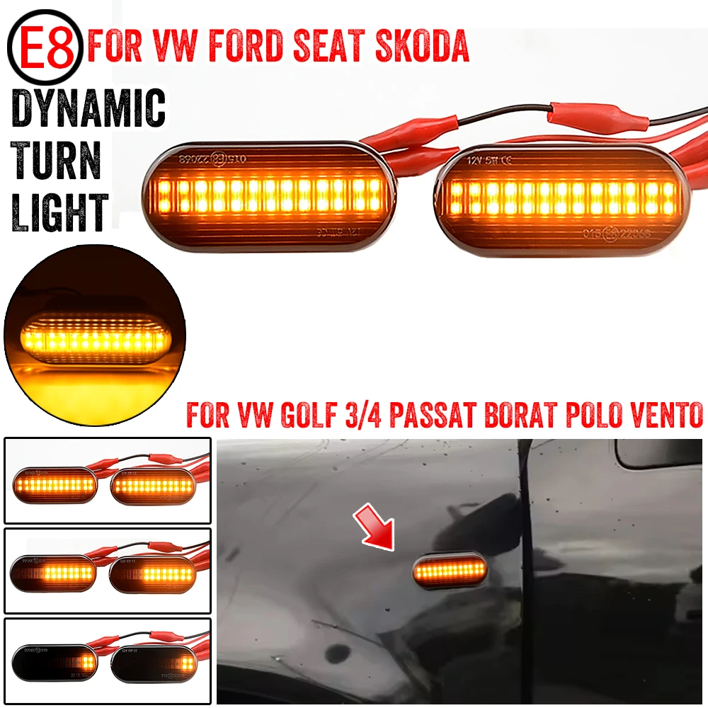

Led Dynamic Side Marker Turn Signal Light For VW Up Caddy T5 Amarok Jetta Golf 3 4 Fox Beetle Lupo Sharan Bora Passat Polo Vento