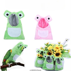 Funny Frog Shape Bird Clothes Parrots Costume Cosplay Outfit Medium Large Pet Birds Flight Suit Pet Bird Accessories